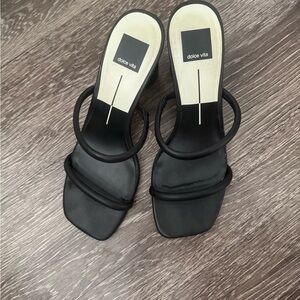 Dolce Vita Black Strappy Heels